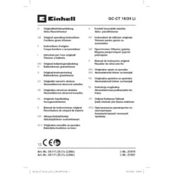 Einhell Power X-Change Akku-Rasentrimmer GC-CT 18/24 Li Mit 2 Ah-Akku 38 Einhell Power X-Change Akku-Rasentrimmer GC-CT 18/24 Li Mit 2 Ah-Akku -Gartengeräte Geschäft 8148702 2171 001 SPK13