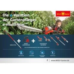 Wolf-Garten Wolf Garten Akku-Heckenschere Aufsatz HT 40 EM E-multi-star® -Gartengeräte Geschäft 9 3714 WG eMS uebersicht 3